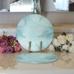 Realhomes Özel Tasarım Dijital Baskılı Modern 2'li Yuvarlak Servis Altlığı - Supla Realhomes