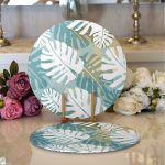 - Supla2li-6770-Gorsel1 - Realhomes Realhomes Özel Tasarım Dijital Baskılı Modern 2'li Yuvarlak Servis Altlığı - Supla Realhomes