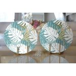 - Supla2li-6770-Gorsel2 - Realhomes Realhomes Özel Tasarım Dijital Baskılı Modern 2'li Yuvarlak Servis Altlığı - Supla Realhomes