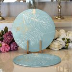 Realhomes Özel Tasarım Dijital Baskılı Modern 2'li Yuvarlak Servis Altlığı - Supla Realhomes