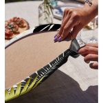 - Supla2li-7012-Gorsel4 - Realhomes Realhomes Mermer Zeminli Gold Ve Siyah Yapraklar Dijital Baskılı Modern 2'li Yuvarlak Servis Altlığı - Supla Realhomes