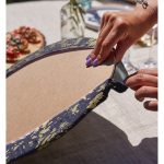 Realhomes Koyu Renkli Gradyan Desenli Dijital Baskılı Modern 2'li Yuvarlak Servis Altlığı - Supla Realhomes