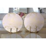 - Supla2li-7015-Gorsel2 - Realhomes Realhomes Açık Pembe Renkli Gradyan Desenli Dijital Baskılı Modern 2'li Yuvarlak Servis Altlığı - Supla Realhomes