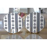 - Supla2li-702-Gorsel2 - Realhomes Realhomes Lacivert Denizci Motifleri Dijital Baskılı Modern 2'li Yuvarlak Servis Altlığı - Supla Realhomes