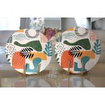 - Supla2li-7021-Gorsel2 - Realhomes Realhomes Ekru Zeminde Sanatsal Motifler Dijital Baskılı Modern 2'li Yuvarlak Servis Altlığı - Supla Realhomes