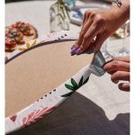 - Supla2li-7022-Gorsel4 - Realhomes Realhomes Renkli Amazon Yapraklı Motifler Dijital Baskılı Modern 2'li Yuvarlak Servis Altlığı - Supla Realhomes