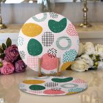 - Supla2li-7023-Gorsel1 - Realhomes Realhomes Sanatsal Modern Tasarımlı Dijital Baskılı Modern 2'li Yuvarlak Servis Altlığı - Supla Realhomes