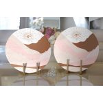 Realhomes Natura Temalı Boho Tasarımlı Dijital Baskılı Modern 2'li Yuvarlak Servis Altlığı - Supla Realhomes