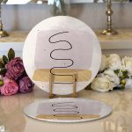 - Supla2li-7076-Gorsel1 - Realhomes Realhomes Renkli Onedraw Çizimli Dijital Baskılı Modern 2'li Yuvarlak Servis Altlığı - Supla Realhomes