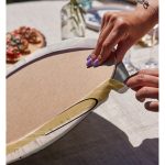 - Supla2li-7076-Gorsel4 - Realhomes Realhomes Renkli Onedraw Çizimli Dijital Baskılı Modern 2'li Yuvarlak Servis Altlığı - Supla Realhomes