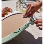 - Supla2li-7080-Gorsel4 - Realhomes Realhomes Soft Renkli Onedraw Çizimli Dijital Baskılı Modern 2'li Yuvarlak Servis Altlığı - Supla Realhomes