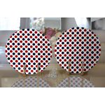 - Supla2li-7100-Gorsel2 - Realhomes Realhomes Bordo Lacıvert Puantiyeli Dijital Baskılı Modern 2'li Yuvarlak Servis Altlığı - Supla Realhomes