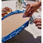 Realhomes Mavi Beyaz Zeminli Deniz Yıldızı Desenli Dijital Baskılı Modern 2'li Yuvarlak Servis Altlığı - Supla Realhomes