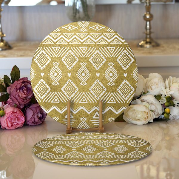 - Supla2li-7126-Gorsel1 - Realhomes  Realhomes Bohemian Özel Tasarım Modern 2'li Yuvarlak Servis Altlığı - Supla Realhomes