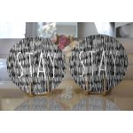 - Supla2li-7134-Gorsel2 - Realhomes Realhomes Siyah Beyaz Zeminli Onedraw Çizimli Stay Yazılı Modern 2'li Yuvarlak Servis Altlığı - Supla Realhomes