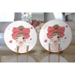 - Supla2li-715-Gorsel2 - Realhomes Realhomes Fashion Girl Dijital Baskılı Modern 2'li Yuvarlak Servis Altlığı - Supla Realhomes