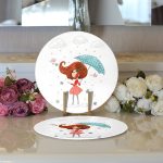 - Supla2li-717-Gorsel3 - Realhomes Realhomes Fashion Girl Dijital Baskılı Modern 2'li Yuvarlak Servis Altlığı - Supla Realhomes