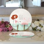 - Supla2li-718-Gorsel3 - Realhomes  Realhomes Fashion Girl Dijital Baskılı Modern 2'li Yuvarlak Servis Altlığı - Supla Realhomes