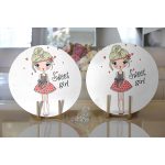 - Supla2li-719-Gorsel2 - Realhomes Realhomes Fashion Girl Dijital Baskılı Modern 2'li Yuvarlak Servis Altlığı - Supla Realhomes