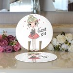 - Supla2li-719-Gorsel3 - Realhomes Realhomes Fashion Girl Dijital Baskılı Modern 2'li Yuvarlak Servis Altlığı - Supla Realhomes