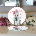 - Supla2li-720-Gorsel3 - Realhomes Realhomes Fashion Girl Dijital Baskılı Modern 2'li Yuvarlak Servis Altlığı - Supla Realhomes