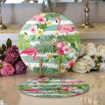 - Supla2li-728-Gorsel1 - Realhomes Realhomes Flamingo Desen Dijital Baskılı Modern 2'li Yuvarlak Servis Altlığı - Supla Realhomes