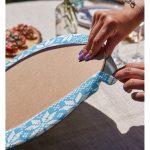 - Supla2li-7316-Gorsel4 - Realhomes Realhomes Mavi Zemin Üzerinde Kartanesi Motifli Dijital Baskılı Modern 2'li Yuvarlak Servis Altlığı - Supla Realhomes