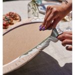 - Supla2li-7348-Gorsel4 - Realhomes  Realhomes Pastel Renkli Yaprak Motifli Dijital Baskılı Modern 2'li Yuvarlak Servis Altlığı - Supla Realhomes