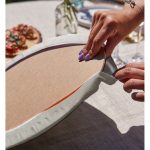 - Supla2li-7356-Gorsel4 - Realhomes Realhomes Pastel Renkli Zeminli Onedraw Çizimli Dijital Baskılı Modern 2'li Yuvarlak Servis Altlığı - Supla Realhomes