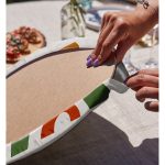 - Supla2li-7358-Gorsel4 - Realhomes Realhomes Pastel Renkli Zeminli Onedraw Çizimli Dijital Baskılı Modern 2'li Yuvarlak Servis Altlığı - Supla Realhomes