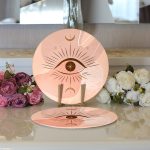 Realhomes Pastel Renkli Zeminli Onedraw Çizimli Dijital Baskılı Modern 2'li Yuvarlak Servis Altlığı - Supla Realhomes