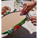 Realhomes Flamingo Desen Dijital Baskılı Modern 2'li Yuvarlak Servis Altlığı - Supla Realhomes