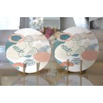 - Supla2li-7418-Gorsel2 - Realhomes  Realhomes Beyaz Zeminde Antik Motifli Onedraw Çizim 2'li Yuvarlak Servis Altlığı - Supla Realhomes