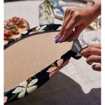 - Supla2li-7497-Gorsel4 - Realhomes Realhomes Rengarenk Zeminli Onedraw Çizimli Çiçek Dijital Baskılı Modern 2'li Yuvarlak Servis Altlığı - Supla Realhomes