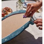 - Supla2li-7502-Gorsel4 - Realhomes Realhomes Renkli Zeminli Onedraw Çizimli Dijital Baskılı Modern 2'li Yuvarlak Servis Altlığı - Supla Realhomes