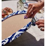 - Supla2li-7526-Gorsel4 - Realhomes Realhomes Beyaz Zeminli Çini Desenli Dijital Baskılı Modern 2'li Yuvarlak Servis Altlığı - Supla Realhomes