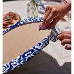 - Supla2li-7528-Gorsel4 - Realhomes Realhomes Beyaz Zeminli Çini Desenli Dijital Baskılı Modern 2'li Yuvarlak Servis Altlığı - Supla Realhomes