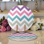 - Supla2li-753-Gorsel1 - Realhomes Realhomes Zigzag Desen Dijital Baskılı Modern 2'li Yuvarlak Servis Altlığı - Supla Realhomes