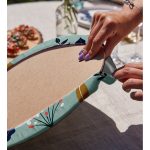 Realhomes Rengarenk Zeminli Rengarenk Çiçek Desenli Dijital Baskılı Modern 2'li Yuvarlak Servis Altlığı - Supla Realhomes