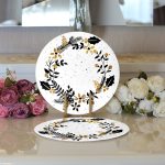 - Supla2li-7545-Gorsel3 - Realhomes Realhomes Beyaz Zeminli Merry Christmas Yazılı Dijital Baskılı Modern 2'li Yuvarlak Servis Altlığı - Supla Realhomes