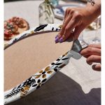 - Supla2li-7545-Gorsel4 - Realhomes Realhomes Beyaz Zeminli Merry Christmas Yazılı Dijital Baskılı Modern 2'li Yuvarlak Servis Altlığı - Supla Realhomes