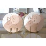 Realhomes Pastel Zeminli Onedraw Çizimli Bayan Silüeti Dijital Baskılı Modern 2'li Yuvarlak Servis Altlığı - Supla Realhomes