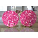 - Supla2li-7614-Gorsel2 - Realhomes Realhomes Rengarenk Zemin Üzerinde Çiçek Desenli Dijital Baskılı Modern 2'li Yuvarlak Servis Altlığı - Supla Realhomes