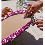 Realhomes Rengarenk Zemin Üzerinde Çiçek Desenli Dijital Baskılı Modern 2'li Yuvarlak Servis Altlığı - Supla Realhomes