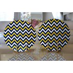 - Supla2li-7635-Gorsel2 - Realhomes  Realhomes Beyaz Zemin Üzerinde Renkli Geometrik Desenli Dijital Baskılı Modern 2'li Yuvarlak Servis Altlığı - Supla Realhomes