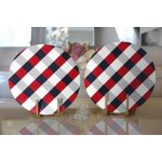 Realhomes Beyaz Zemin Üzerinde Renkli Geometrik Desenli Dijital Baskılı Modern 2'li Yuvarlak Servis Altlığı - Supla Realhomes