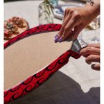 - Supla2li-7684-Gorsel4 - Realhomes Realhomes Renkli Zemin Üzerinde Çapa Desenli Dijital Baskılı Modern 2'li Yuvarlak Servis Altlığı - Supla Realhomes