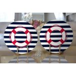 - Supla2li-7687-Gorsel2 - Realhomes Realhomes Beyaz Zemin Üzerinde Renkli Geometrik Çizimli Dijital Baskılı Modern 2'li Yuvarlak Servis Altlığı - Supla Realhomes