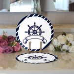 - Supla2li-7726-Gorsel3 - Realhomes Realhomes Beyaz Zemin Üzerinde Modern Dümen Desenli 2'li Yuvarlak Servis Altlığı - Supla Realhomes