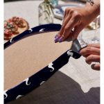 Realhomes Renkli Zeminli Denizatı Desenli Dijital Baskılı Modern 2'li Yuvarlak Servis Altlığı - Supla Realhomes